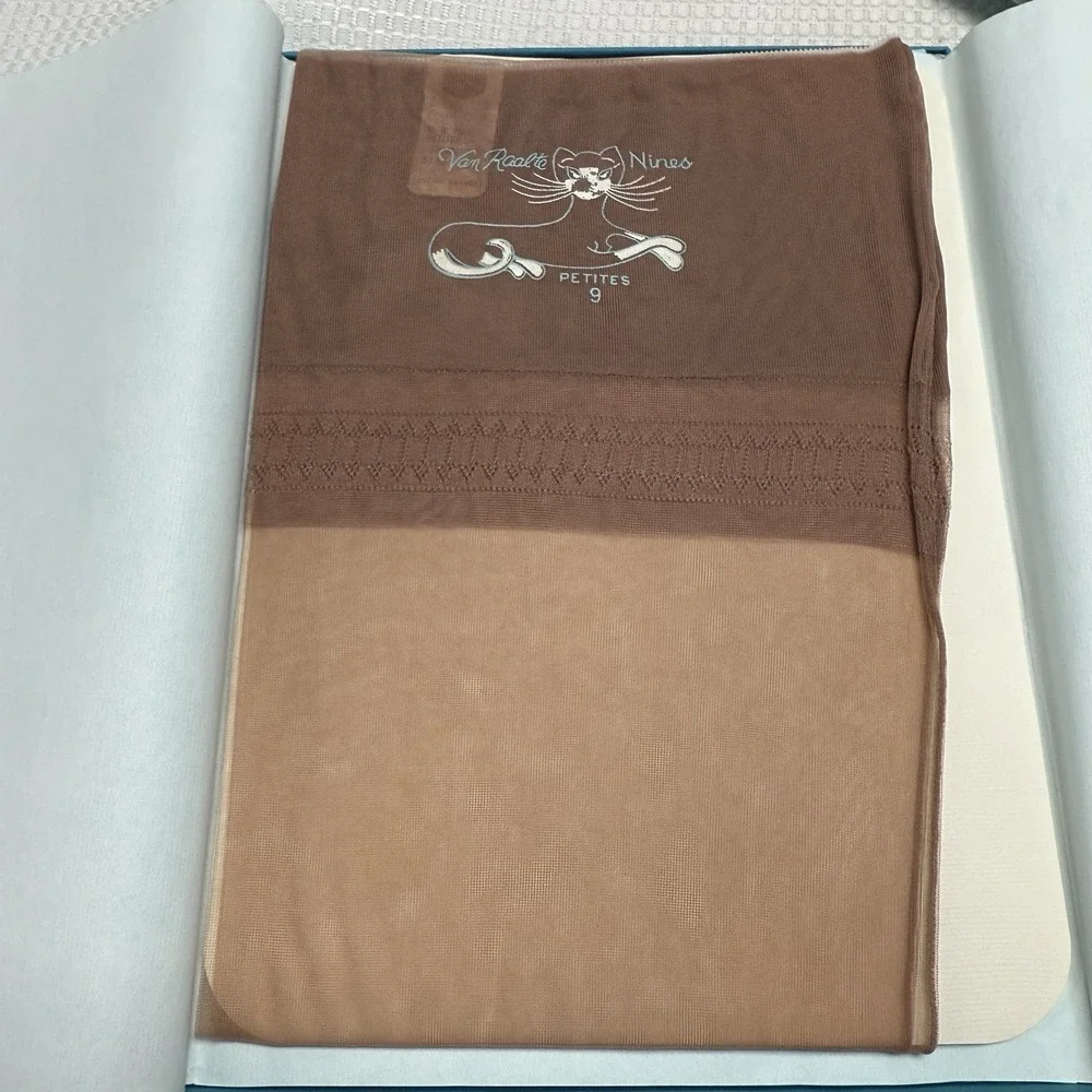 6 Vtg 50s Van‎ Raalte Nines Highlight 9 P Nylon Stockings Seams New 2 Boxes